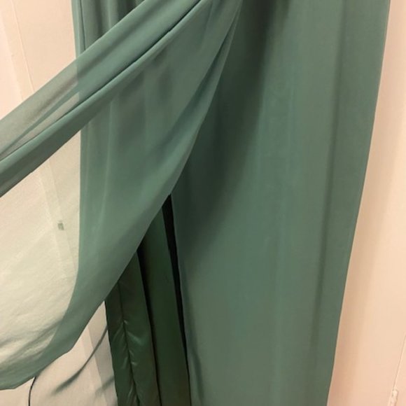 Brand new long Hampton green dress by Dessy Group - Picture 5 of 6